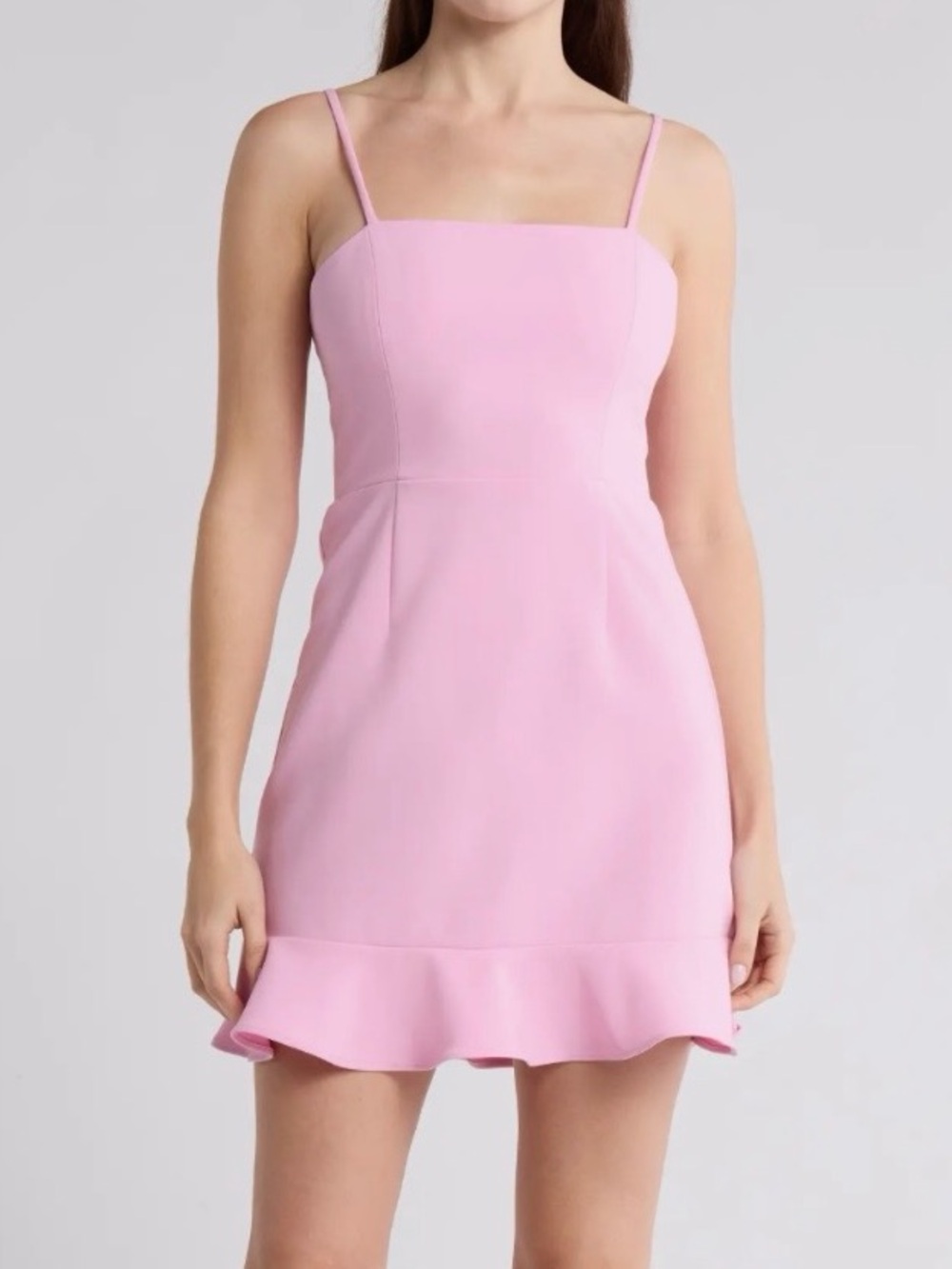🆕🌸French Connection Pink Mini Dress Size 6 Fit & Flare Cocktail Party Feminine